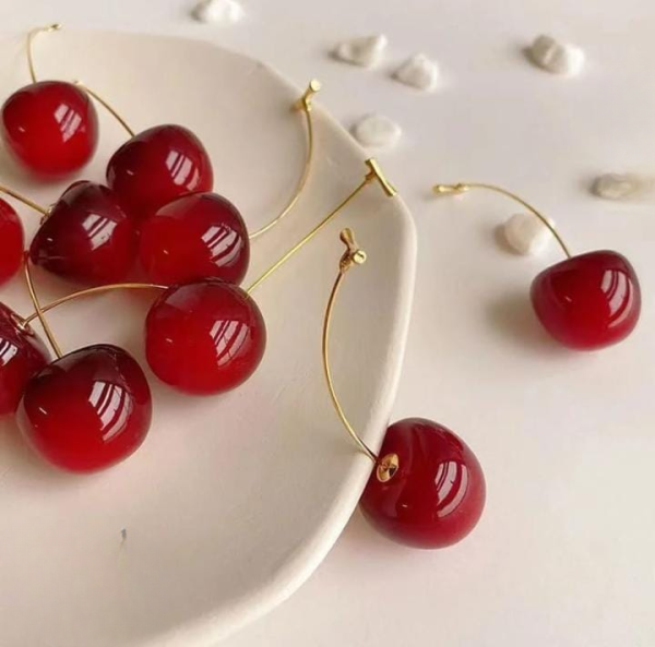 Cherry Drop Earrings