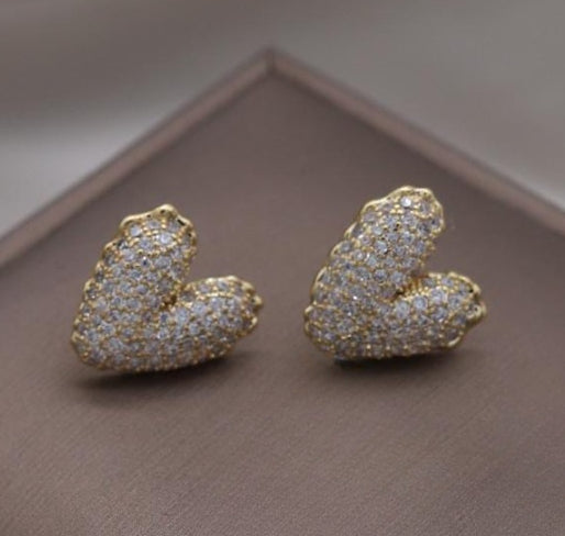 Heart Stud Earrings