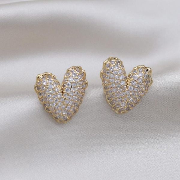 Heart Stud Earrings