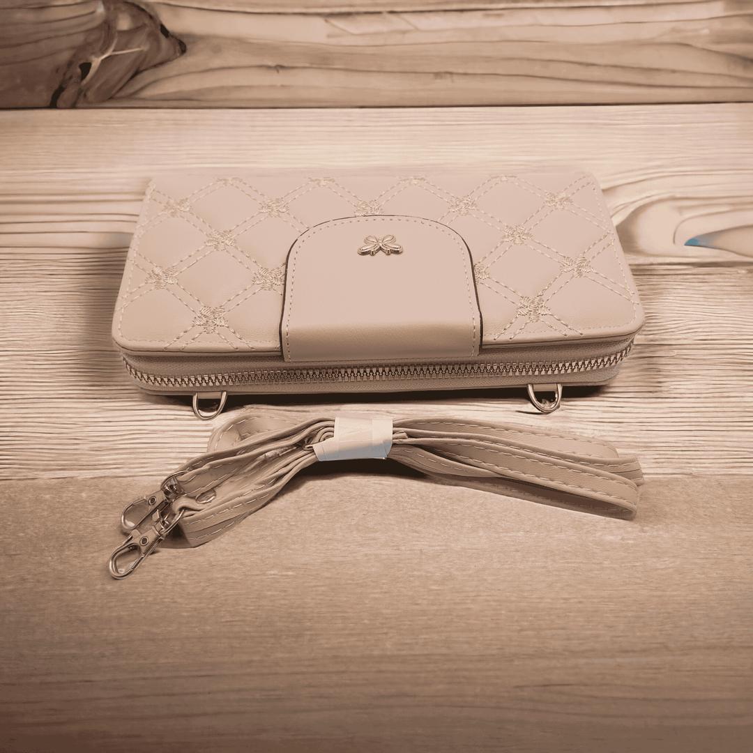 Leather Embroidered Clutch