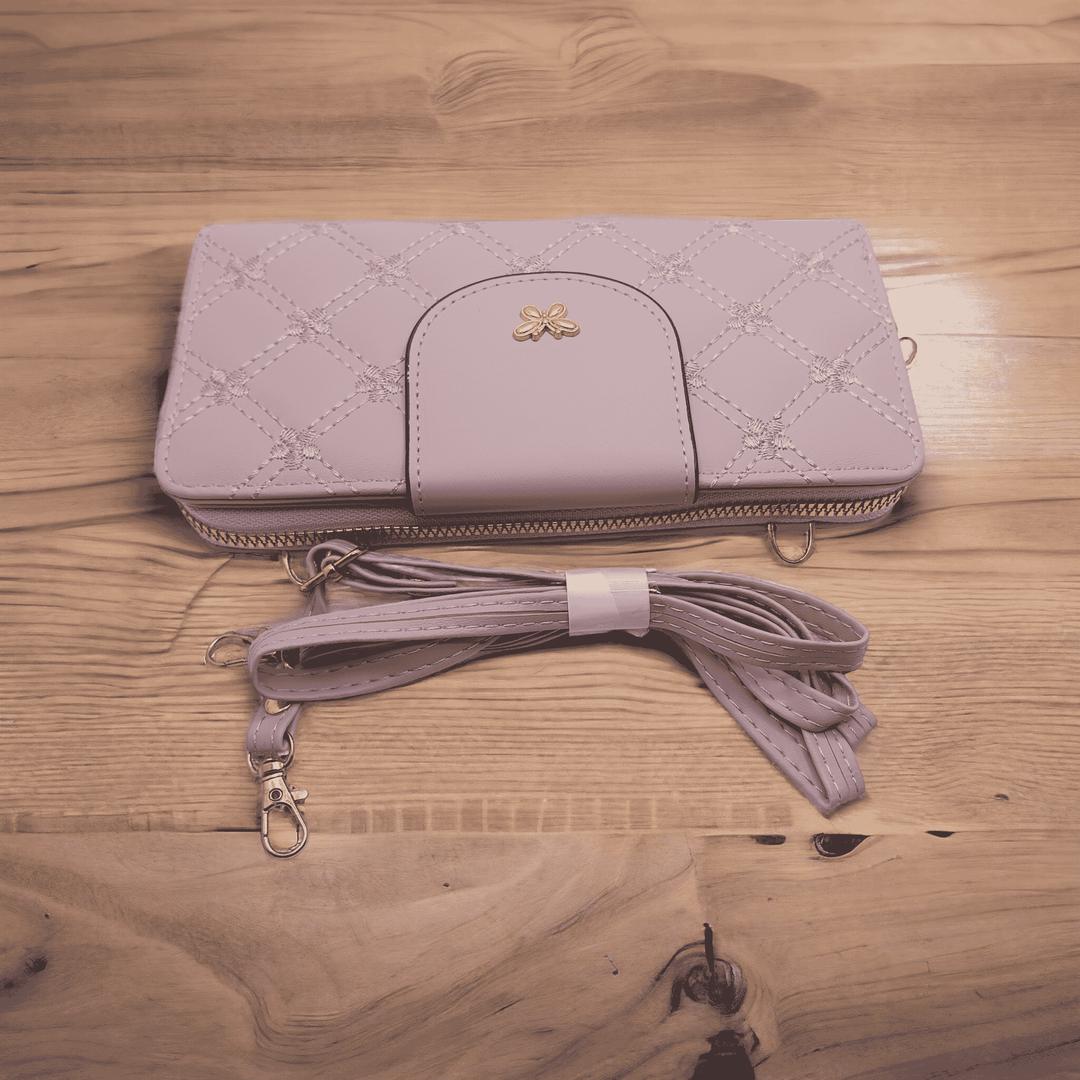 Leather Embroidered Clutch