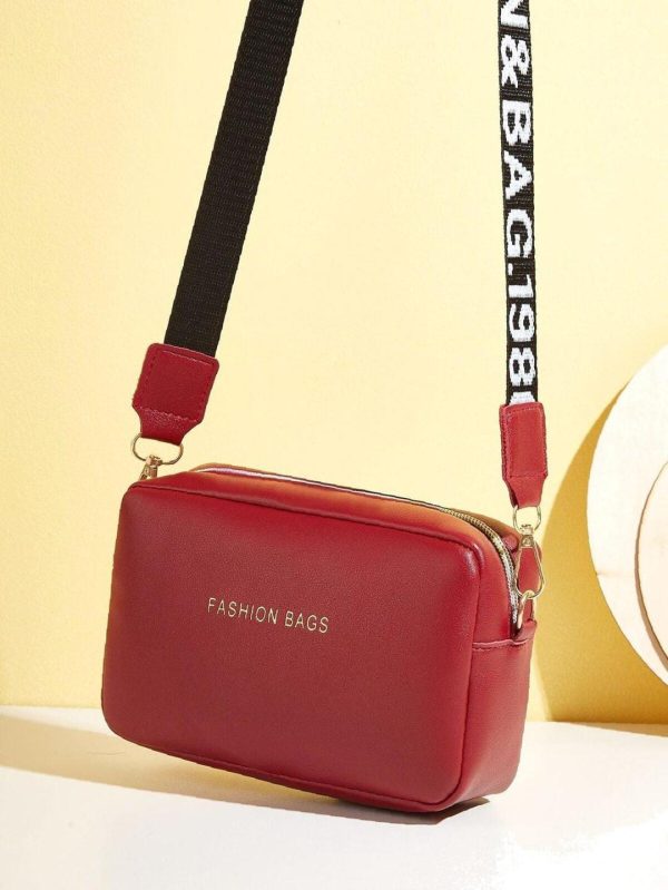 Wide Strap Crossbody Bag