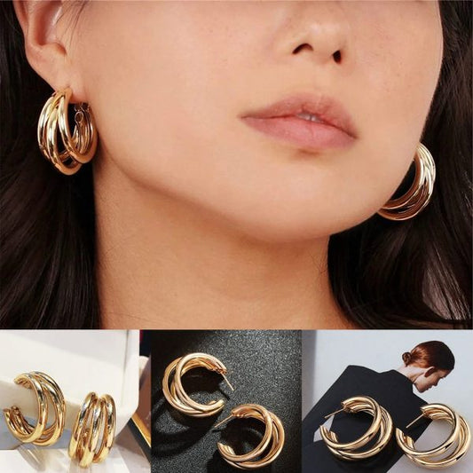Oval Hoop Earrings
