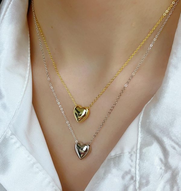 Stainless Steel Heart  Necklace