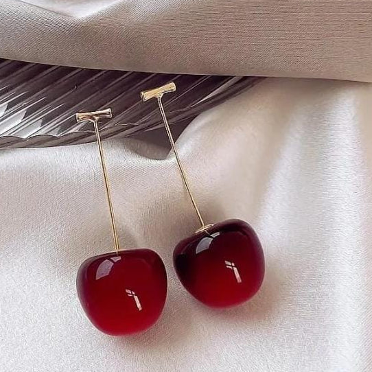 Cherry Drop Earrings