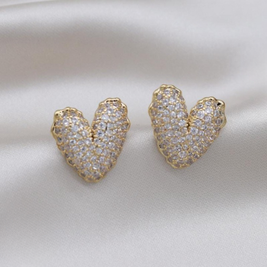Heart Stud Earrings